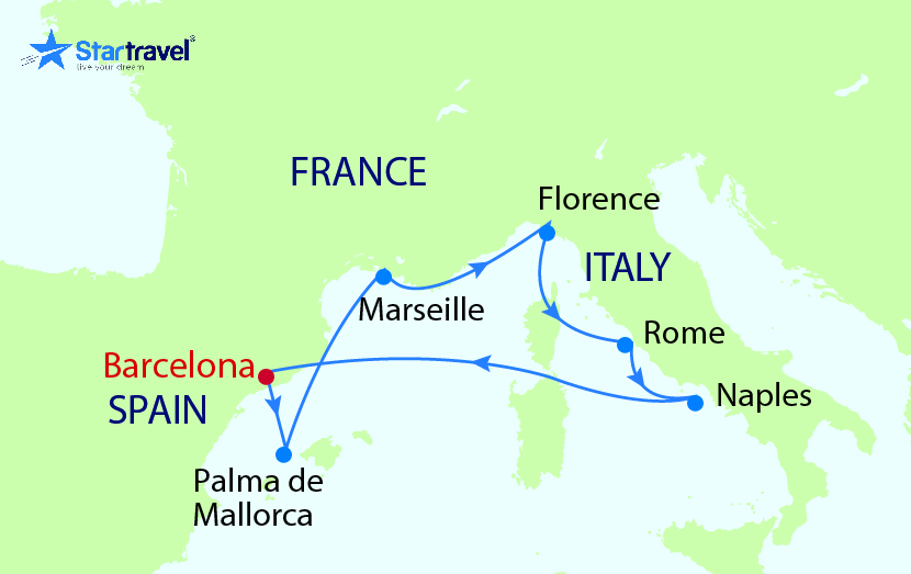 Lạc bước trong thế giới cổ tích tại Công viên Guell - Barcelona cùng du thuyền Allure of the Seas